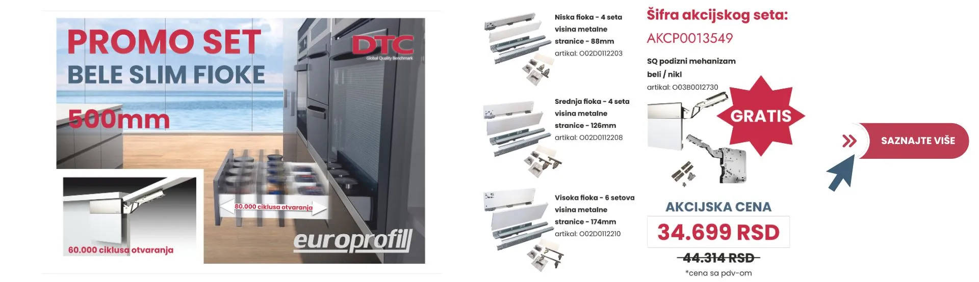 Slika za slajder - AKCIJA DTC slim fioke