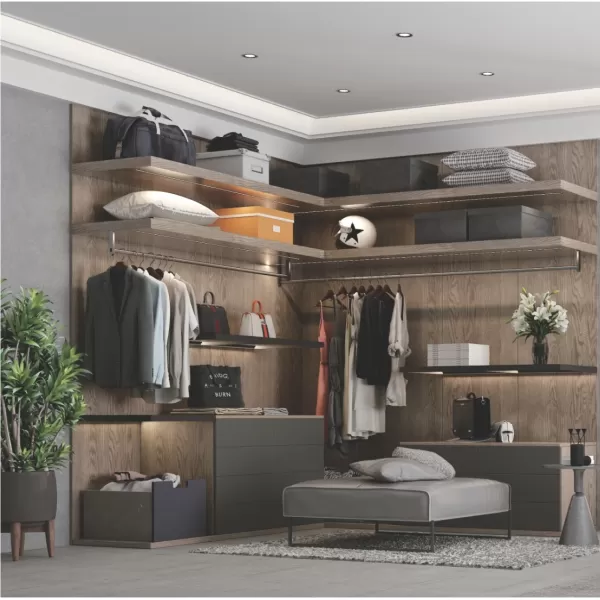 Sistem profila i okova za otvorene garderobere