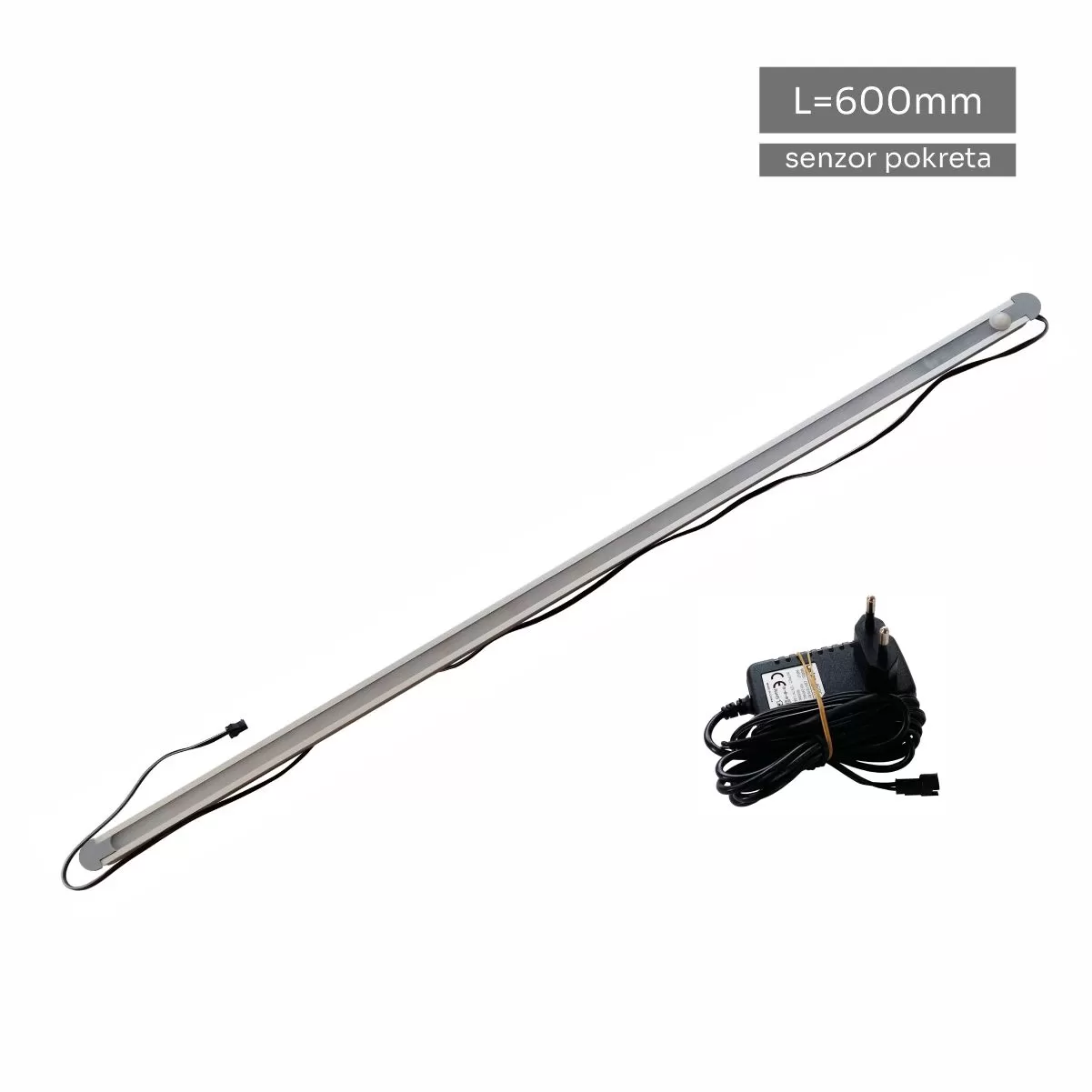 UP LED ugradni profil sa trakom i senzorom pokreta 600mm